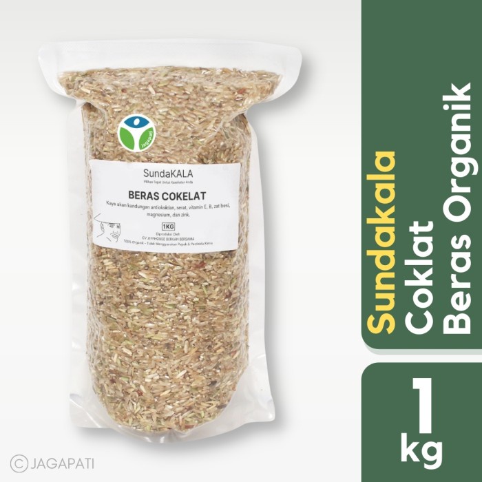 

540ffipp Sundakala - Beras Cokelat 1Kg - Beras Organik - Beras Sehat 244Q4012