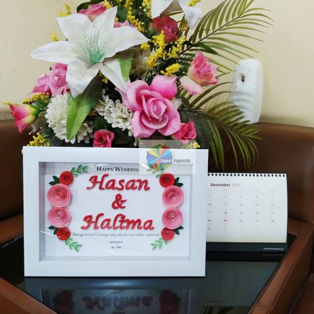 

Kado Pernikahan / Kado Wisuda / Kado anniversary / Kado Ulang tahun / Kado unik / paperquilling
