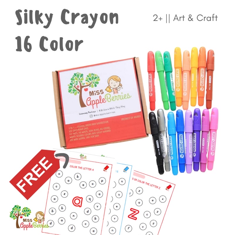 

Mobee Silky Crayon 16 Color