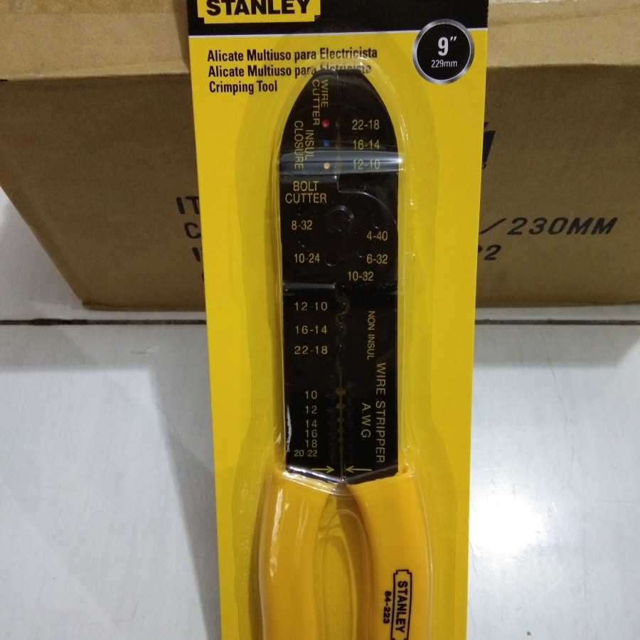 STANLEY Crimping Pliers/Crimping Tools 9"