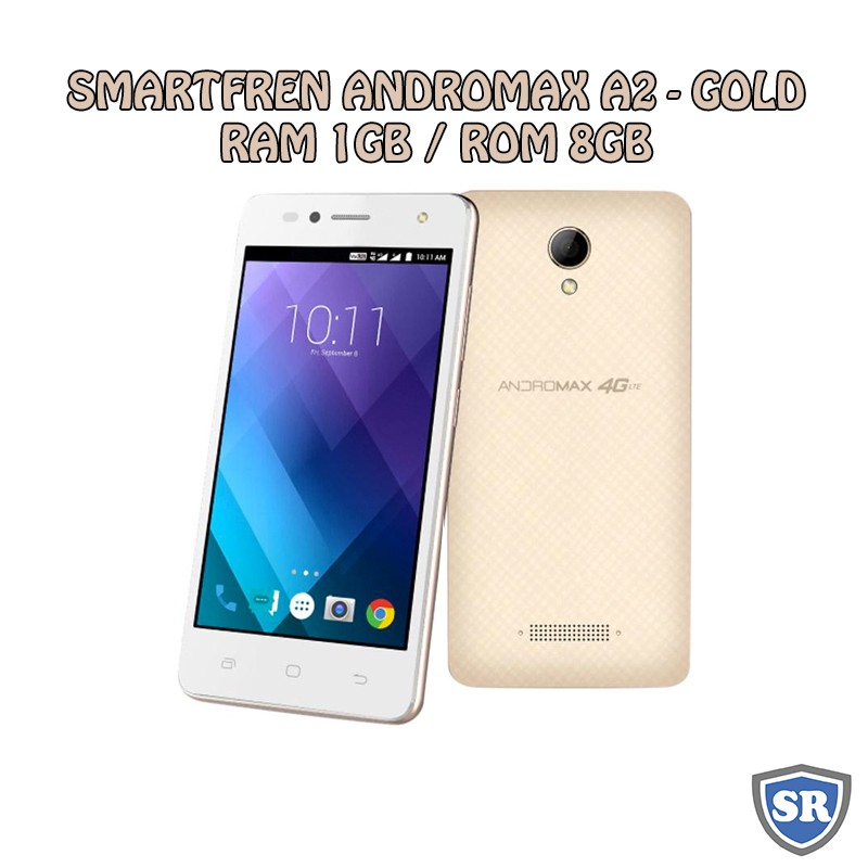 Smartfren Andromax A A2 Ram 1gb Rom 8gb 1 8 Black Gold Unlimited 4g Baru New Resmi Shopee Indonesia