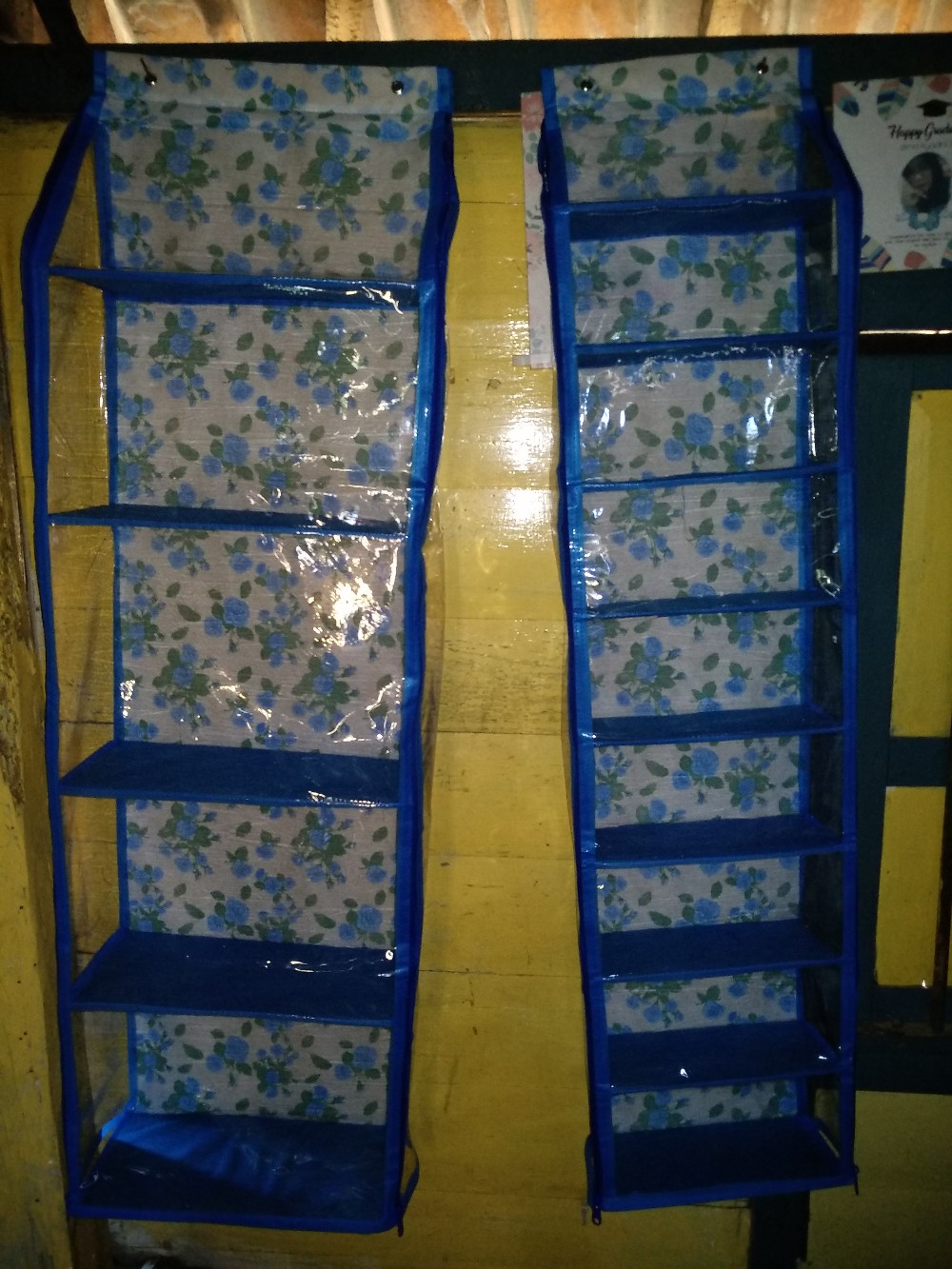 Promo Murah Set 2in1 Rak Gantung Sepatu Dan Tas Motif Bunga Kualitas Terbaik Dan Murah