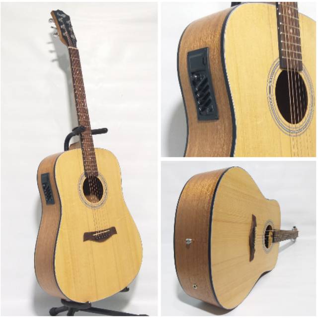 Gitar Akustik Elektrik Jumbo Cowboy GW-240NA GW 240 NA Original