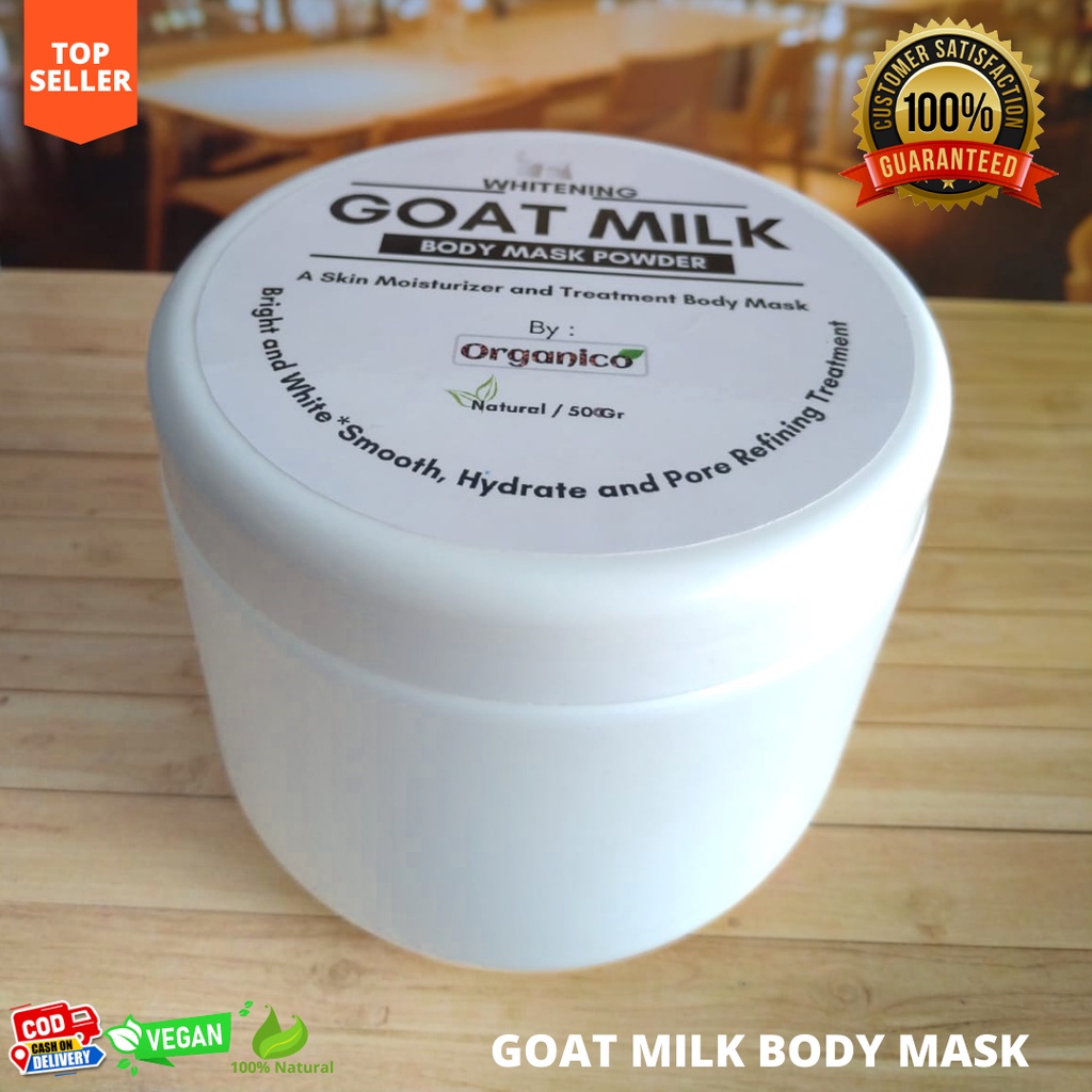 (NEW PRODUCT) Goat Milk Body Mask Lulur Pemutih Scrub Susu Kambing Pemutih Badan