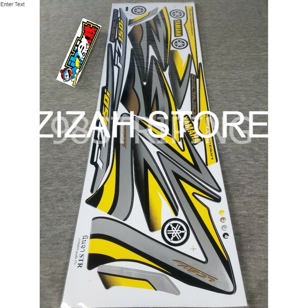 striping vixion old fz150i  thailand  kuning abu2