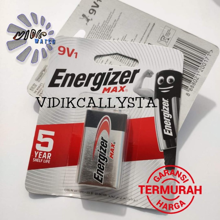 Asli batu Baterai Energizer max 9v Battery 6LF22 Energizer 9V1