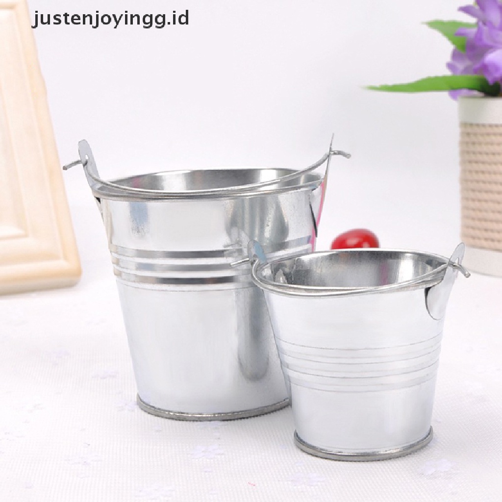 // justenjoyingg.id // Mini Metal Colorful Bucket Candy Keg Pails Wedding Party Favors Decoration DIY ~