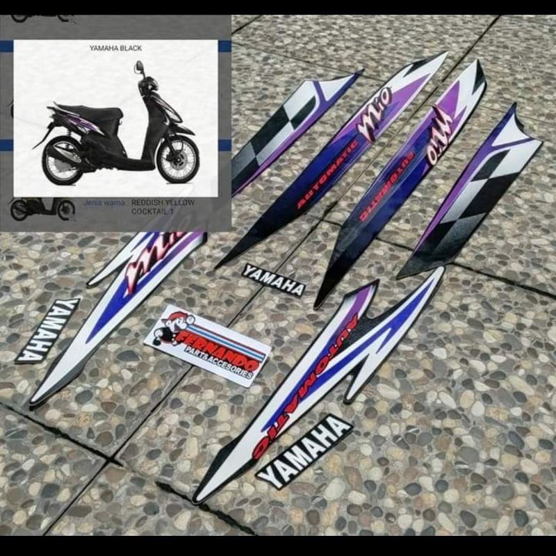 striping mio sporty 2004 warna hitam