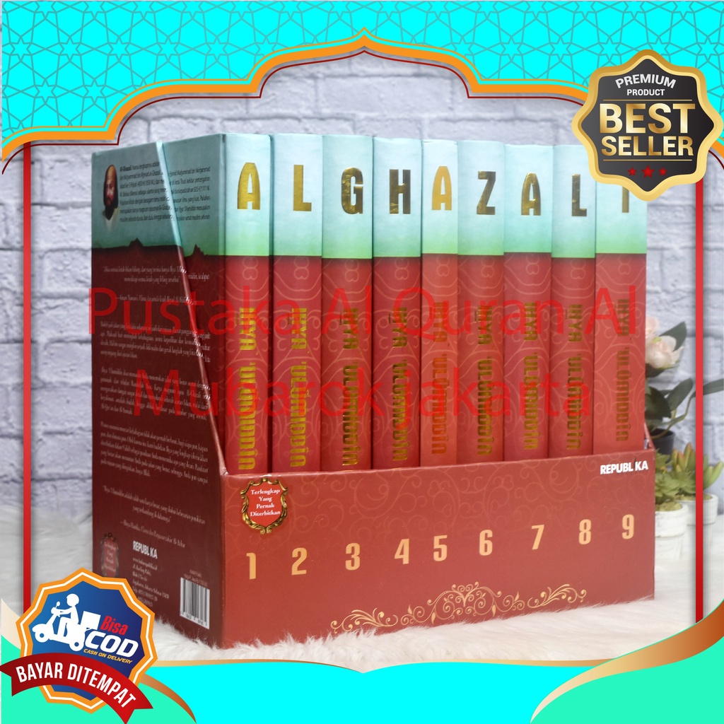 Ready Stok - Paket Ihya Ulumuddin Ulumiddin Lengkap 9 Jilid + Box Imam Al Ghazali - Penerbit Republi