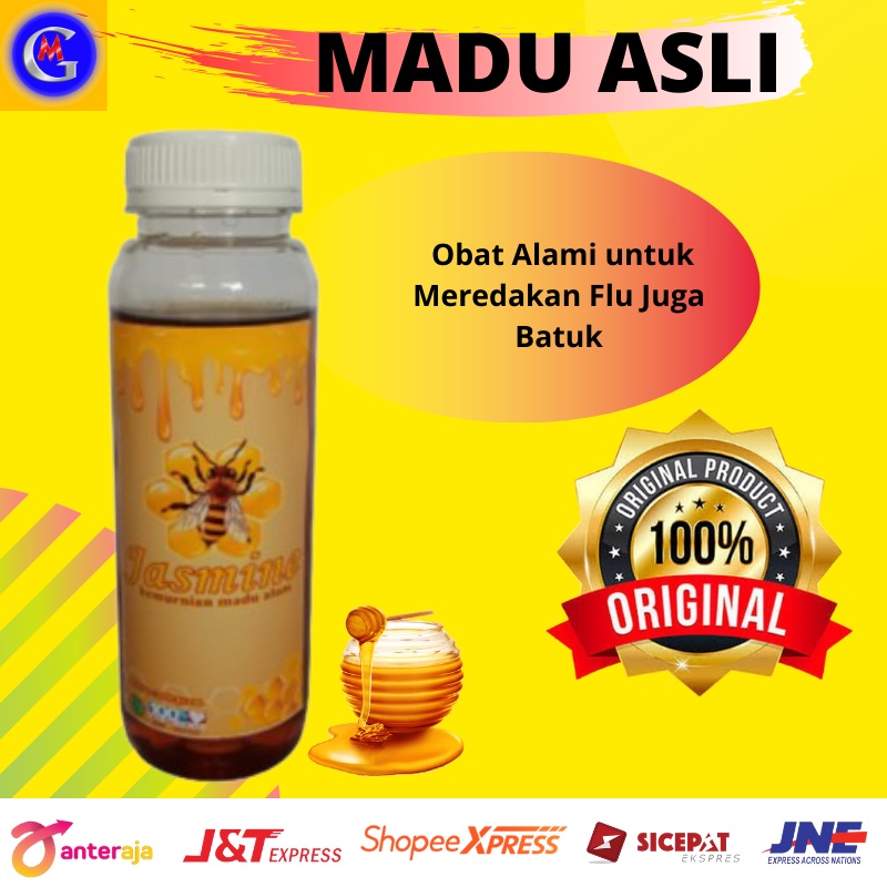 

MADU ASLI MURNI HUTAN JUSMINE ASLI MULTIFLORA ALAMI ORIGINAL ISI 300 GRAM / LABEL