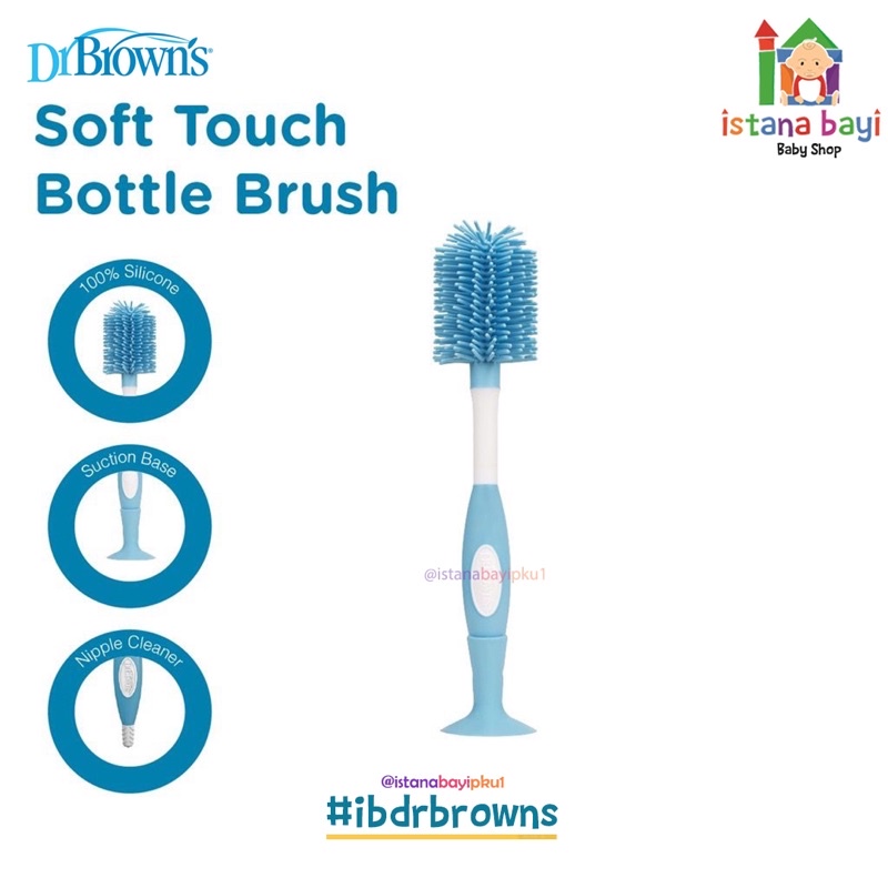 Dr.Brown's Soft Touch Bottle Brush - Sikat Botol Bahan silicone AC055