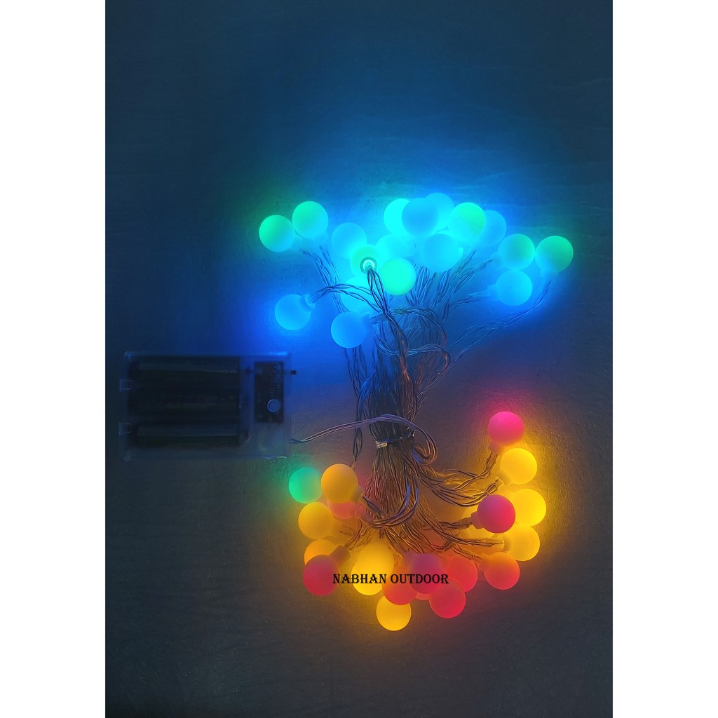 Lampu Hias Outdoor Lampu LED Lampu Dekor Lampu Tenda Camping Lampu Waterproof  Multi Color 6 Meter