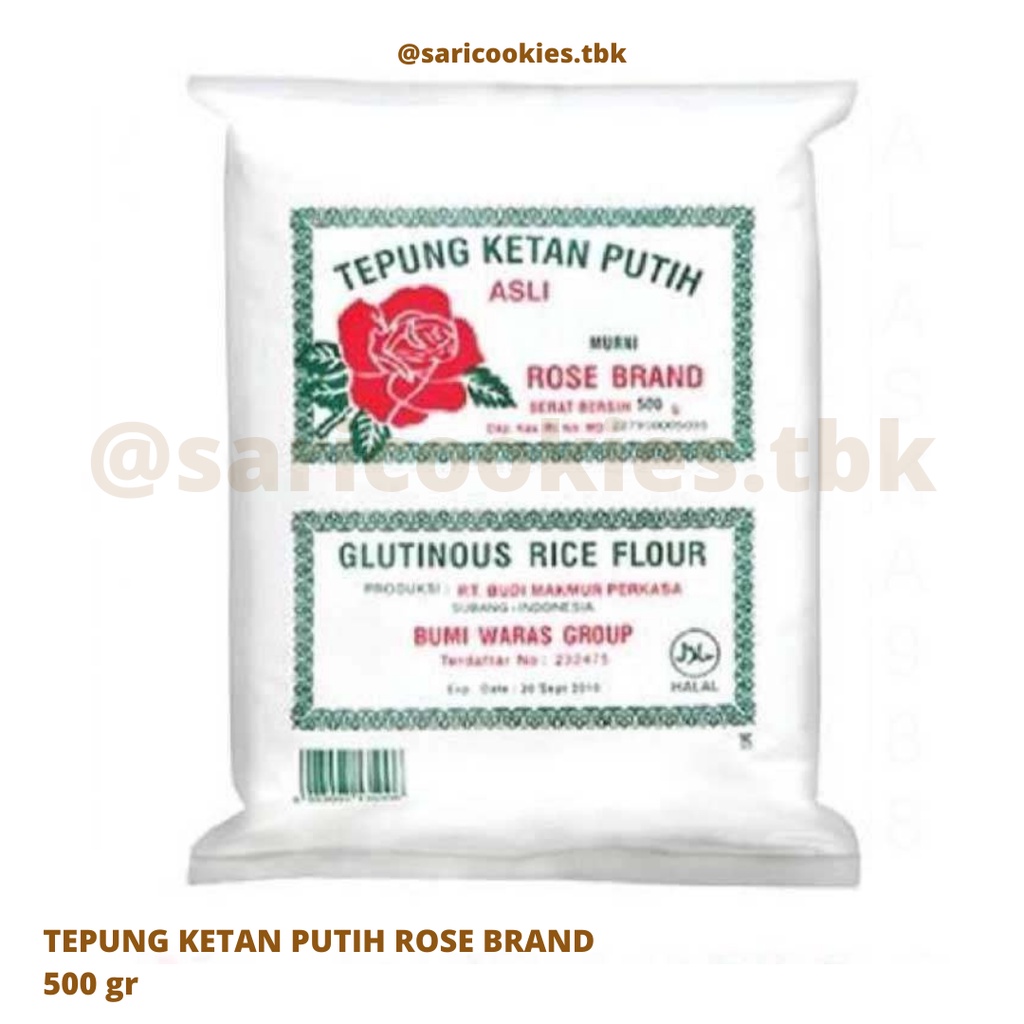 

TEPUNG KETAN PUTIH ROSE BRAND 500g