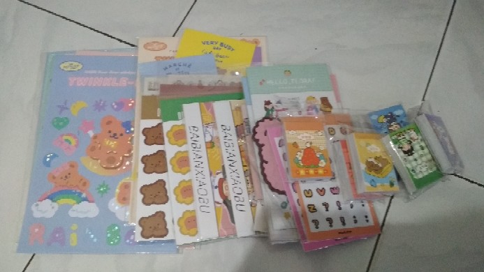 Stiker Kartun Beruang Permen Lucu Gaya Korea untuk Stiker Kartun Beruang Permen Lucu Gaya Korea untuk