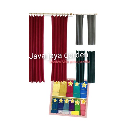 Gorden pintu jendela cantolan kawat S model lipat L 100 cm T 180 gorden kawat gorden murah gorden mi