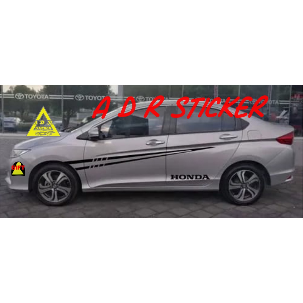 STRIPING STICKER STIKER MOBIL SEDAN  MINIMALIS STICKER STIKER MOBIL HONDA ACCORD BODY SAMPING
