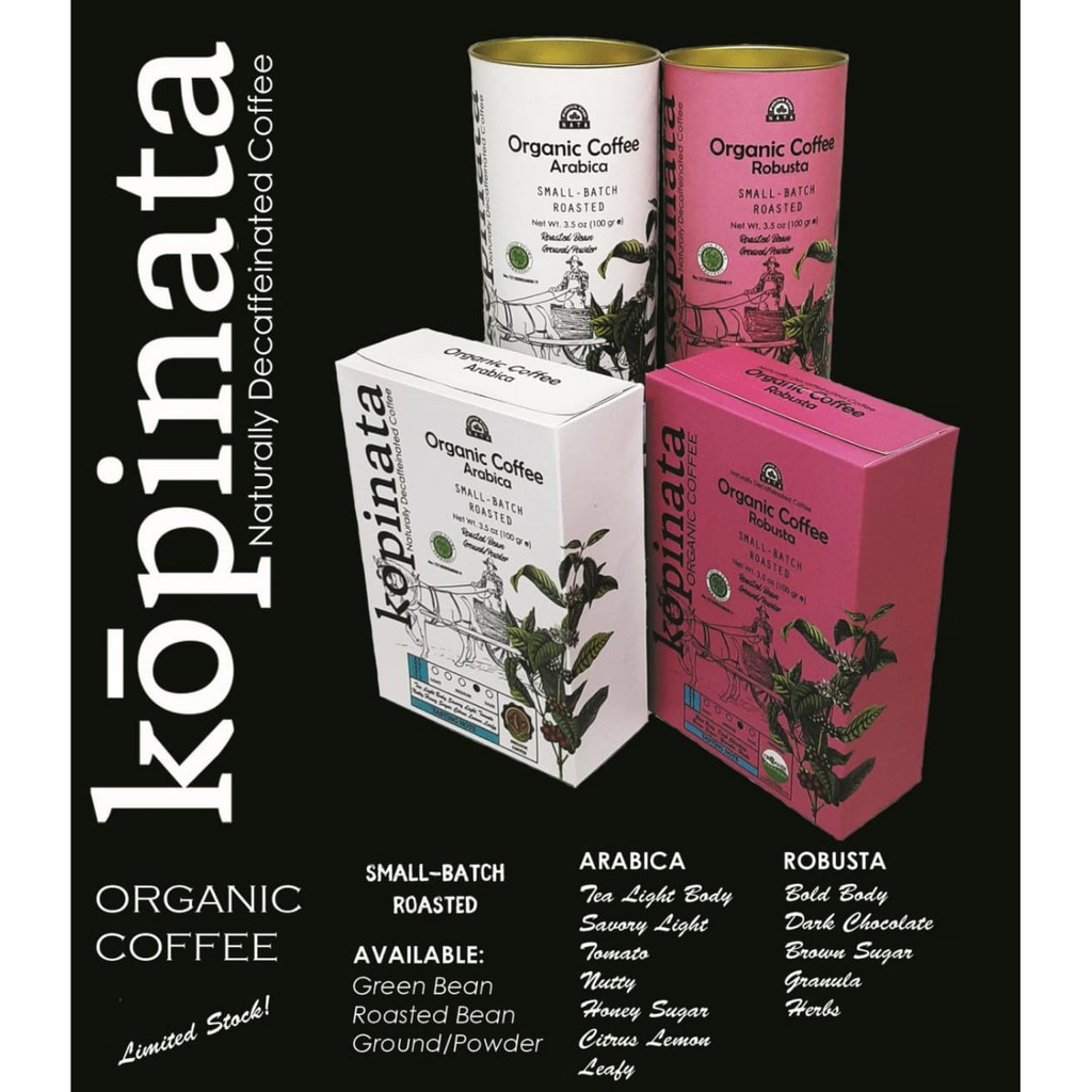 

Kopi Organik Murni Low Caffein Kafein Decaf Alami Arabica Robusta Nyaman Di Lambung & Jantung-500g