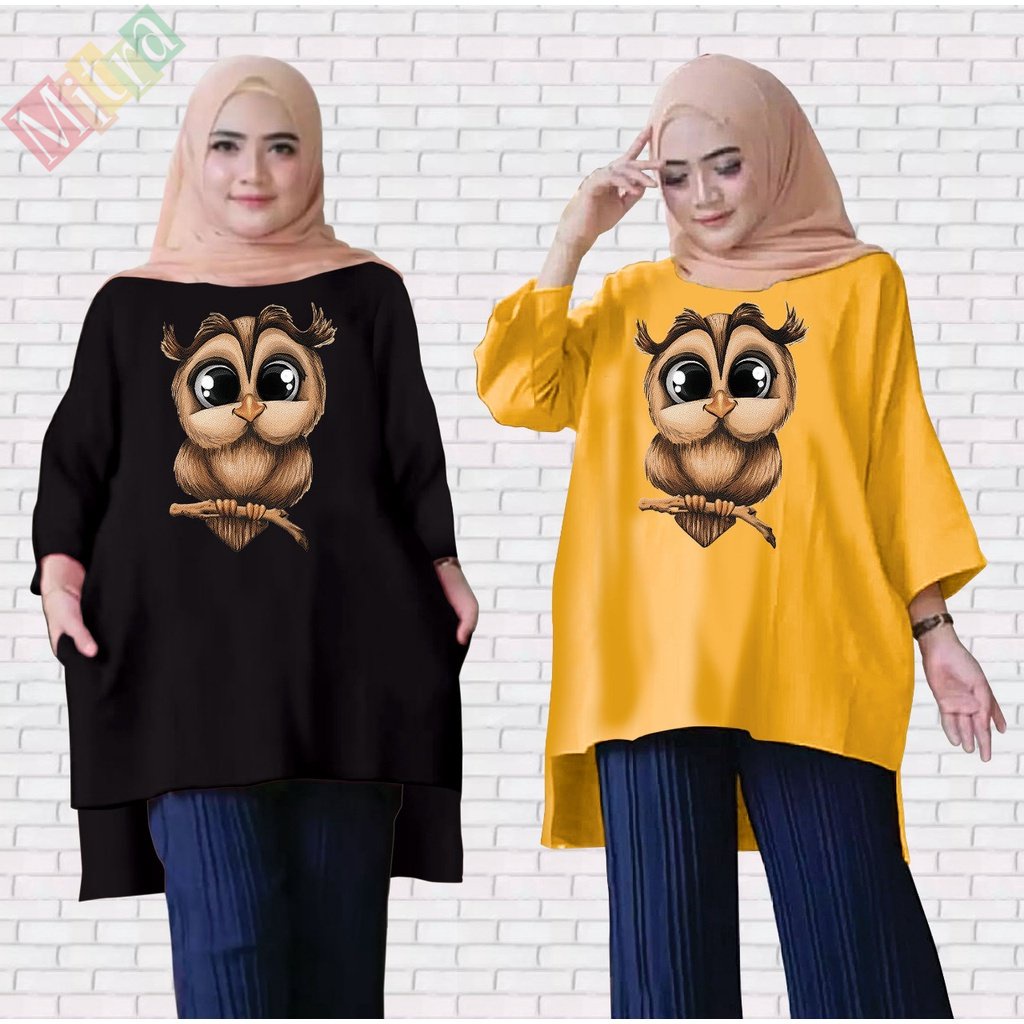 TUNIK WANITA / TUNIK WANITA JUMBO / TUNIK WANITA TERBARU 2021 KEKINIAN / TUNIK KAOS PANJANG/TUNIK WA