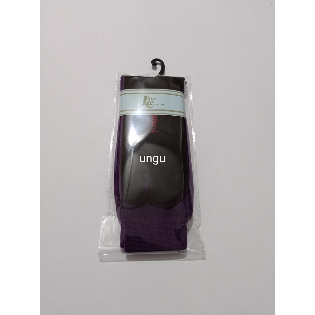 kaos kaki warna jempol telapak hitam/kaos kaki muslimah-ungu pack