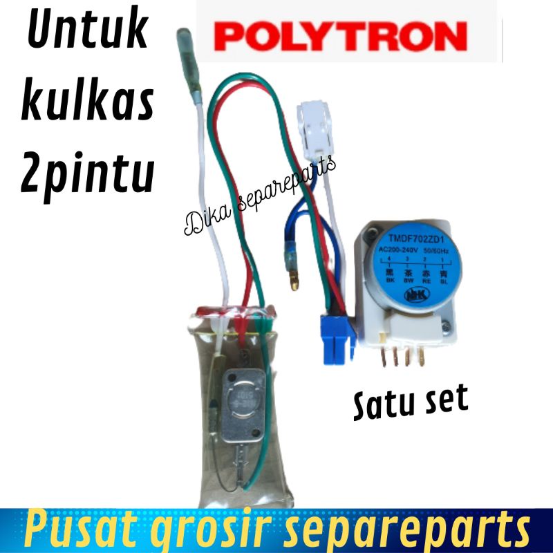 timer depros kulkas 2pintu poytron satu set