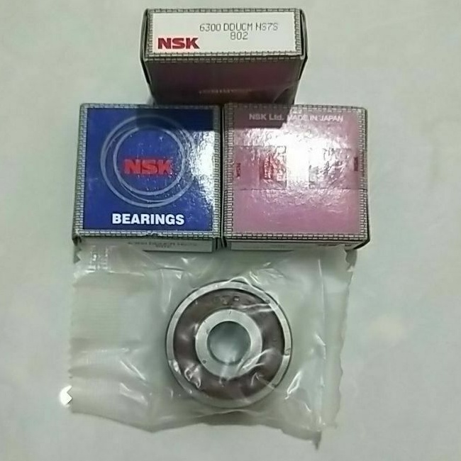Bearing 6300DDU NSK Japan Tutup Karet 6300 DDU DDUCM