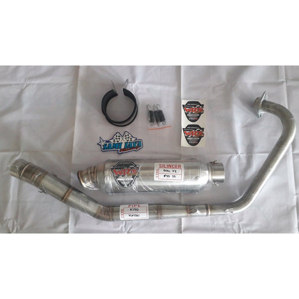 knalpot WRX Oval K1 / k2 New vixion Murah bac 7912