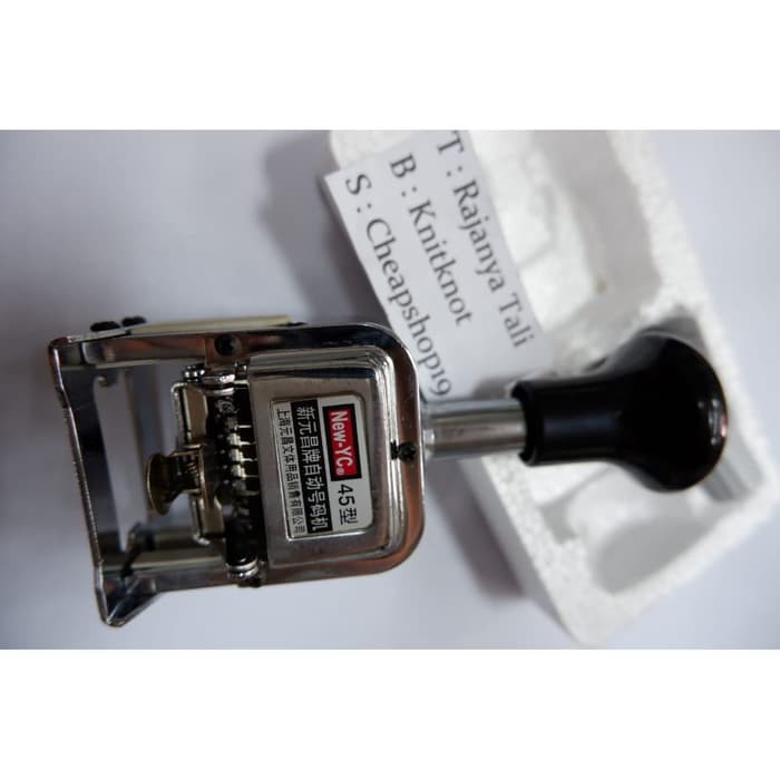 

STAMP NUMBER STEMPEL ANGKA OTOMATIS 6 DIGIT HEAVY DUTY MERK NEW YC RJT