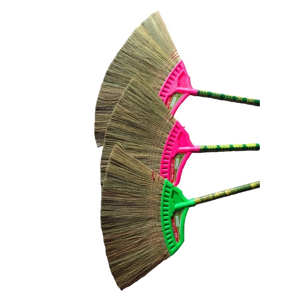 Sapu Rayung Gatut Kaca Jahitan / Sapu Gagang Kayu / Sapu Lantai