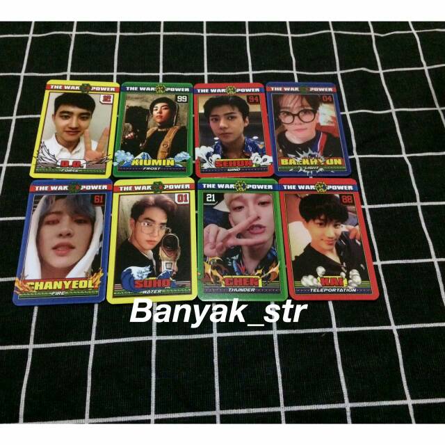 [READY STOCK] 1 PHOTOCARD EXO POWER THE WAR CHANYEOL BAEKHYUN SUHO KAI CHEN DO XIUMIN SEHUN EXO