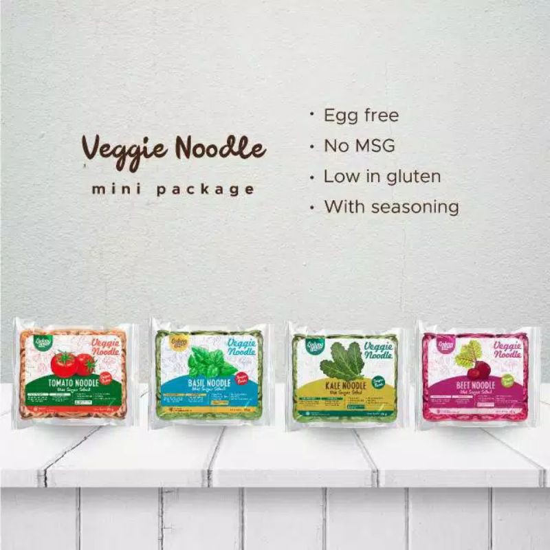 LADANG LIMA Veggie Noodle 76 g Halal | Beat Kale Tomato Basil | Mie Sayur Sehat