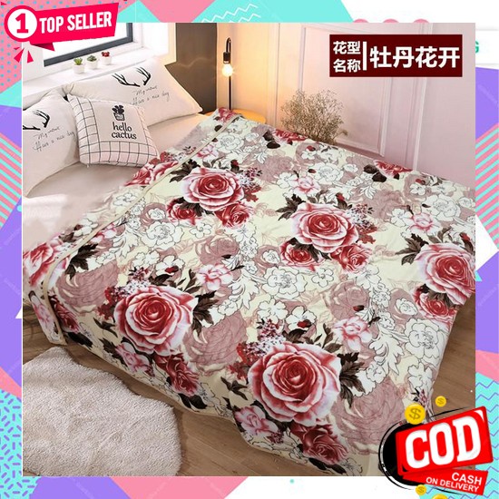 Perlengkapan Kamar Tidur Slimut Selimut Lucu Selimut Korea A8K6 Selimut Bulu Dewasa Halus Selimut Bu
