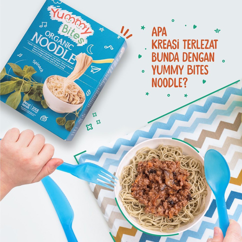 YUMMY BITES | ORGANIC NOODLE | MIE BAYI | MPASI MAKANAN BAYI ORGANIK | MIE ORGANIK | MAKANAN ORGANIK