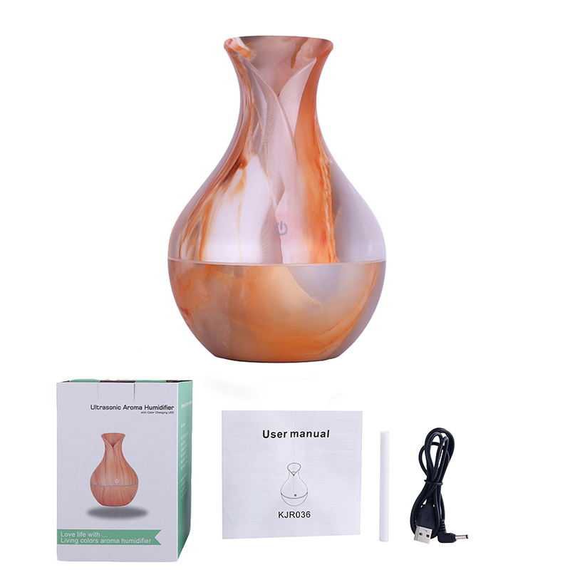 [TAFFWARE] Humidifier Aromatherapy Ultrasonic Pewangi Ruangan Air Diffuser Aroma Terapi Purifier Oil Nano Spray-Guci Marbel