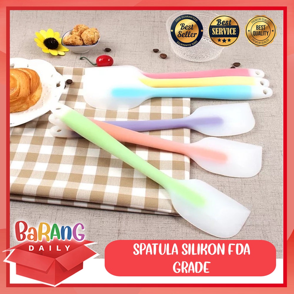 SPATULA SILIKON FOOD GRADE SENDOK KUE BAKING SPATULA TAHAN PANAS UKURAN BESAR
