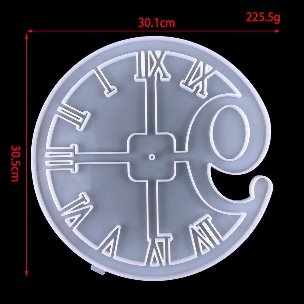 R-flower Clock Mold New Handmade Tools DIY Kerajinan Cetakan Resin Epoxy