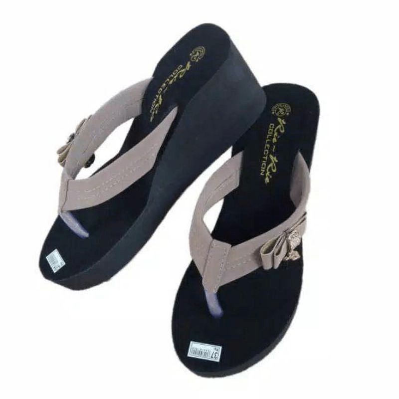 Sandal Wanita Wedges Pita Tinggi 65 mm