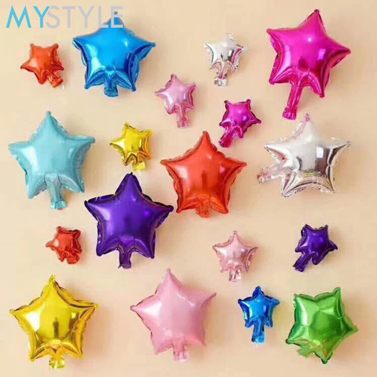 BALON FOIL HATI / BINTANG 10&quot; BALON FOIL LOVE/ STAR BENTUK KARAKTER BALON FOIL MURAH BALON PESTA