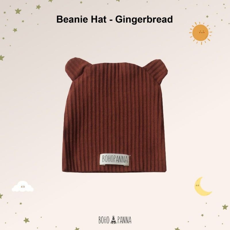 CILLABABY - BOHOPANNA | BOHOBABY BEANIE HAT (Topi Anak Bayi)-Gingerbread