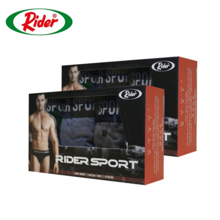 Celana Dalam Rider Sport Pria R785B Multi warna (3 Pcs in 1 Box)