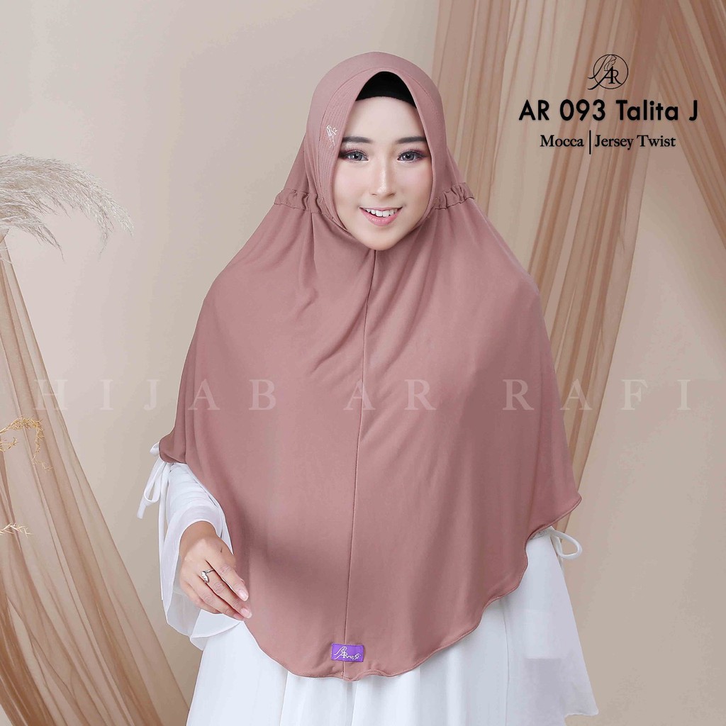 Hijab Jilbab Kerudung Arrafi Instant bergo Jumbo Syari Serut Daily by Hijab Ar Rafi AR 93 Jumbo New-1