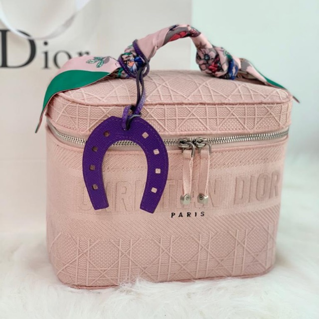 Cosmetic bag dior oblique & cannage lite