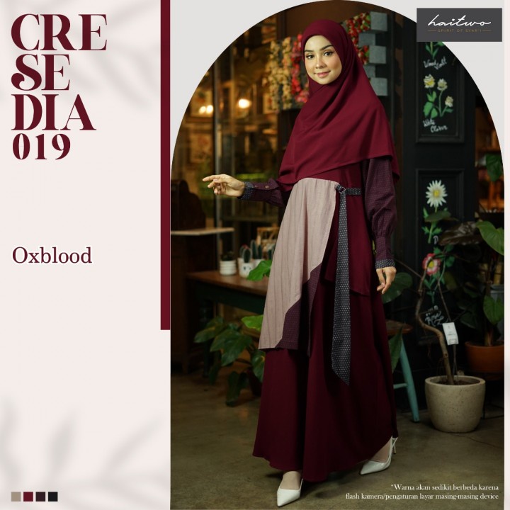 Gamis syari Haitwo CRESEDIA 019 fashion muslim