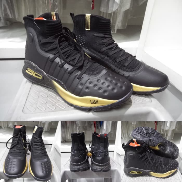 curry 4 black and gold