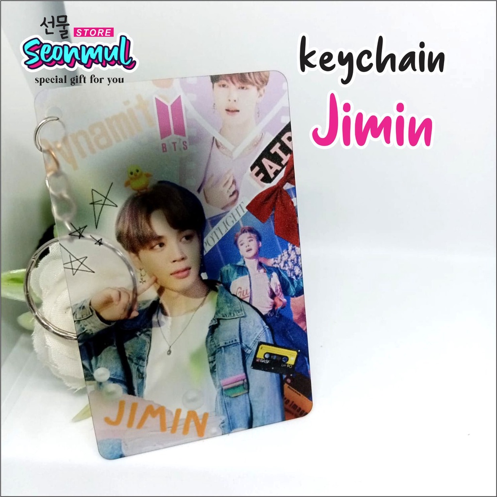 READY STOCK GANTUNGAN KUNCI BTS DYNAMITE TRANSPARANT BTS JIMIN