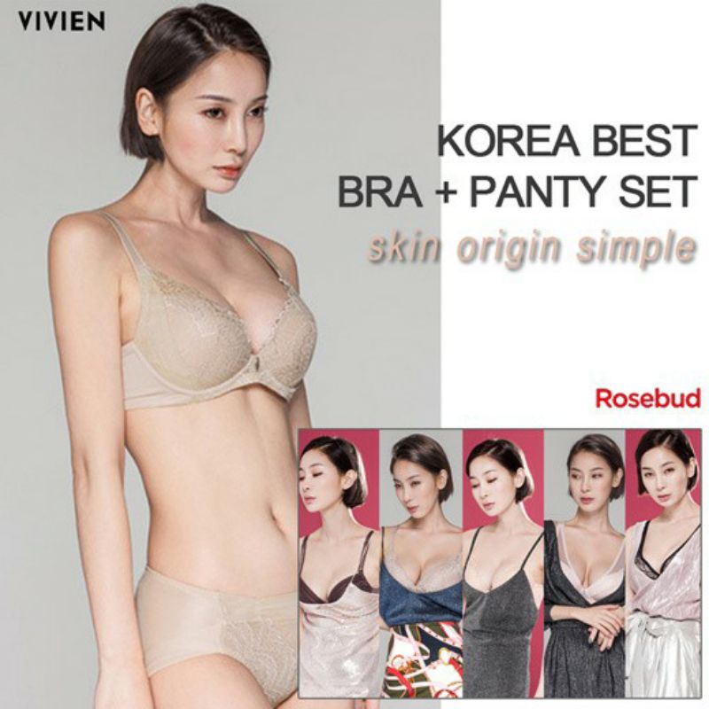 VIVIEN / VIVIENNE BRA KOREA SWEET LACE TANPA KAWAT PUSH UP BRA SIZE 34A (A75) 34B (B75) 36A (A80) 36