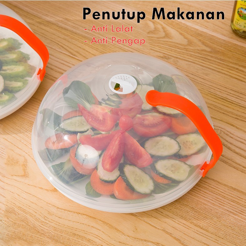 Penutup Makanan / Tudung Saji Plastik Anti Lalat Anti Air Anti Pengap Bisa Microwave Stylish