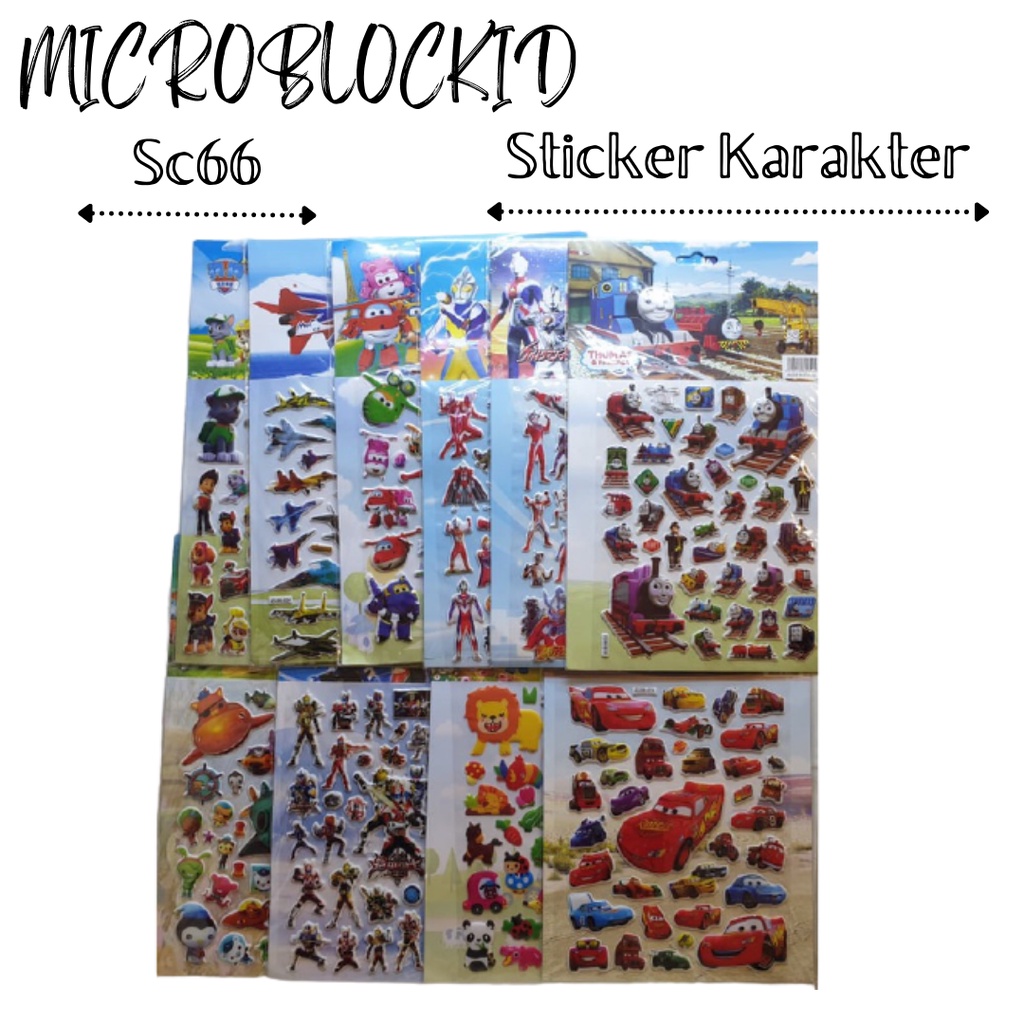 

STICKER ANAK SC66 STICKER KARAKTER STICKER NEMPEL ANAK