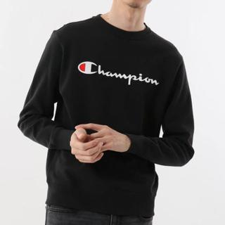 black crew neck sweater champion