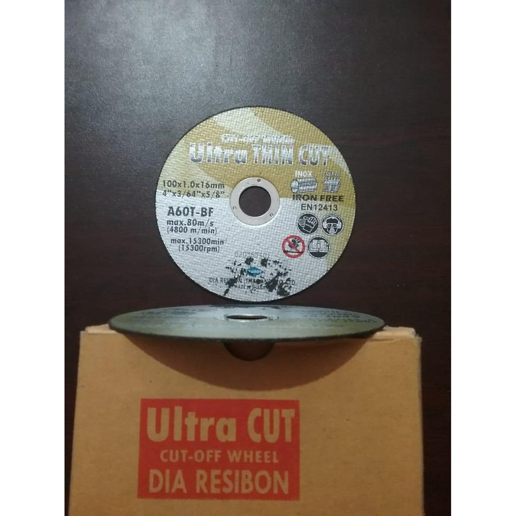 Ultra Cut Batu Gerinda Potong 4 Inch x 1mm - Ultra Thin Cut - Gold