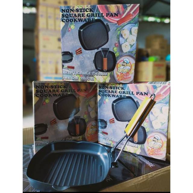 Square grill pan